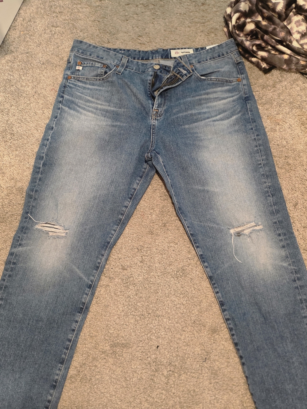AG Adriano Goldschmied Women's Light Blue Boot Cut Jeans
